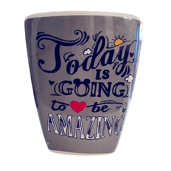 🌟 Disney Minnie and Mickey Ceramic Coffee/Tea Mug with Spoon - 12 oz - Picture 3 of 5